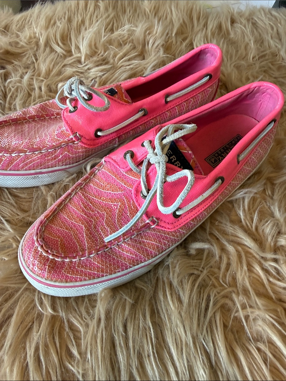 Sperry Pink Boat Shoes